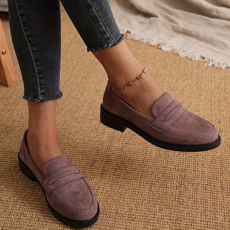 Soft Sole Lightweight Women's Solid Color Trendy Loafers