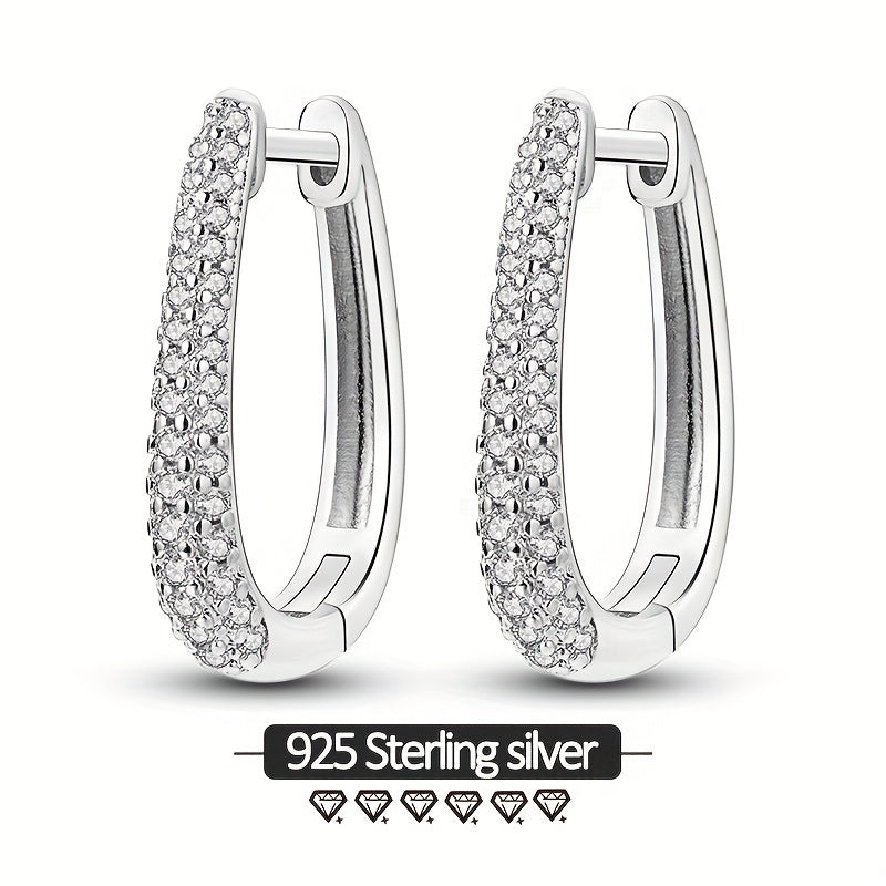 Original sterling silver  women's hoop earrings