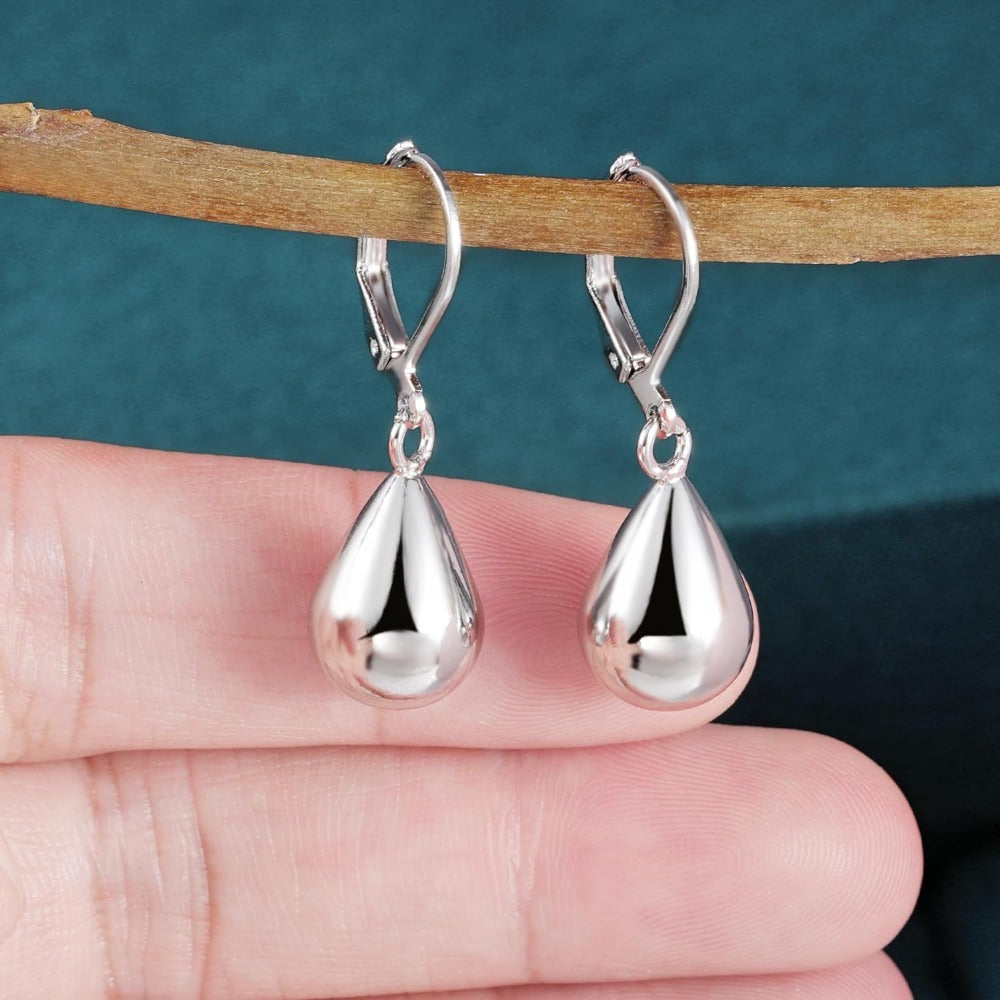 Teardrop Leverback Earrings