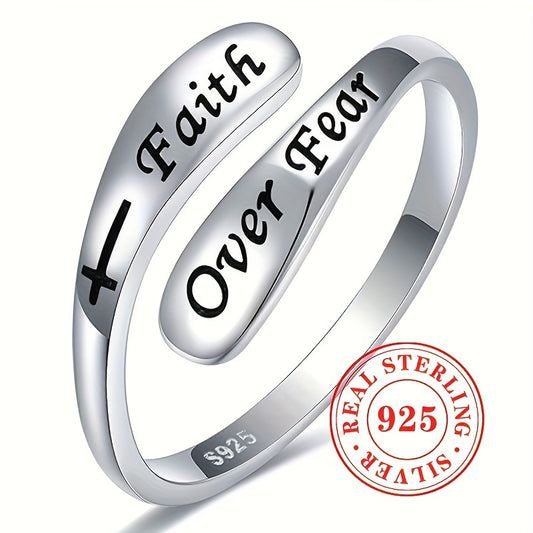 Vintage  Faith Over Fear Ring