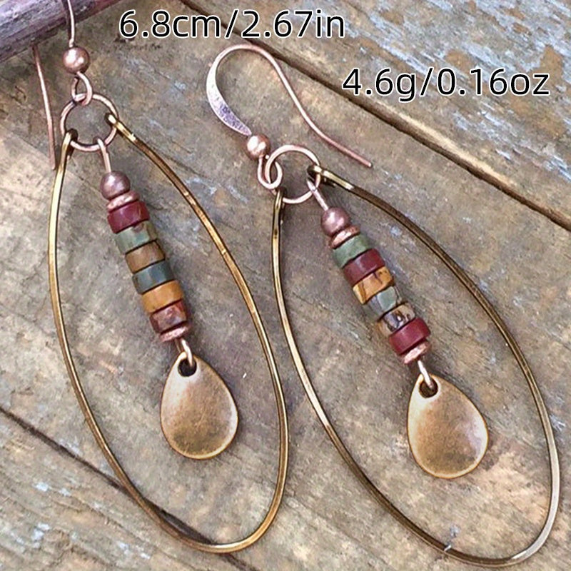 Natural Stone Dangle Earrings