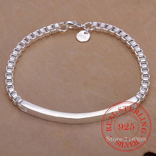 Elegant Sterling Silver Charm Bracelet