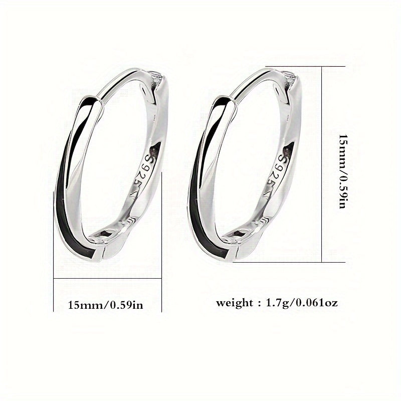 Sterling Silver Hypoallergenic Hoop Earrings