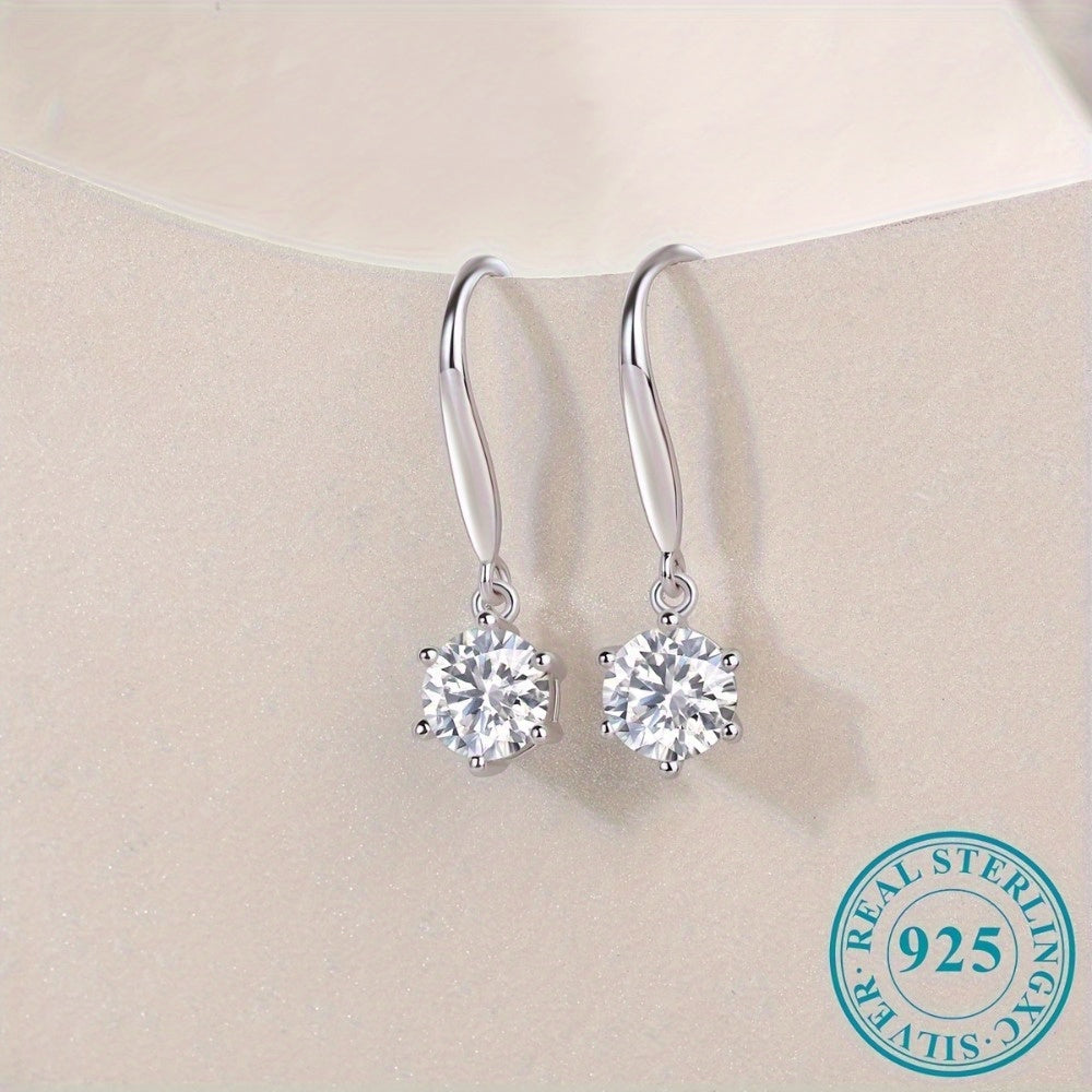 Luxury Sterling Silver Moissanite Earrings for Women