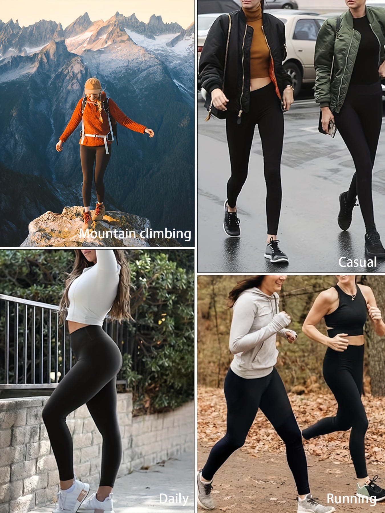 5 Pack Super Soft Leggings for Women