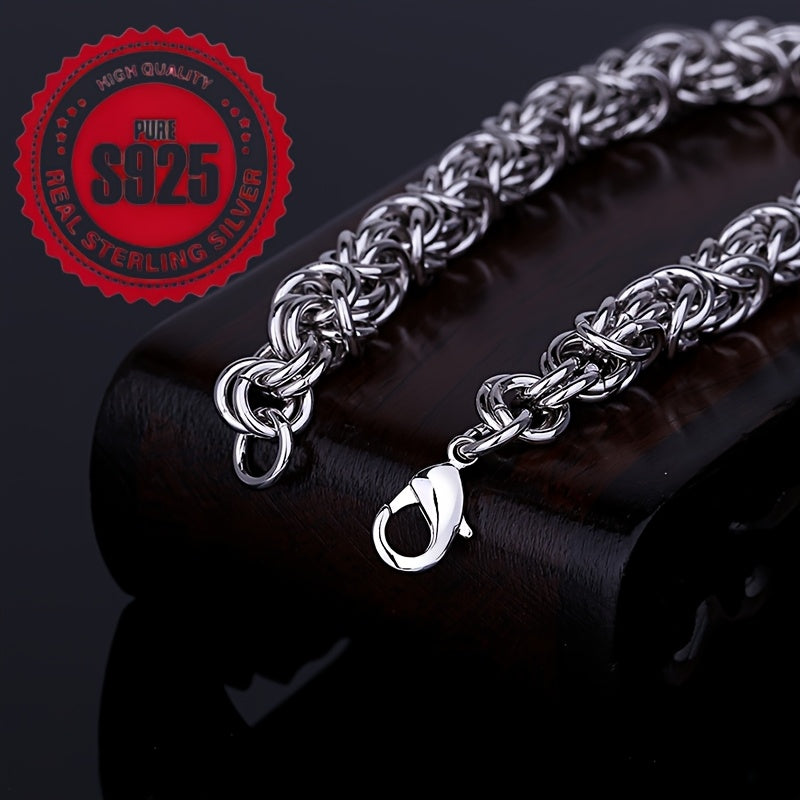 Silver Italian Style Braided Unisex Bracelet