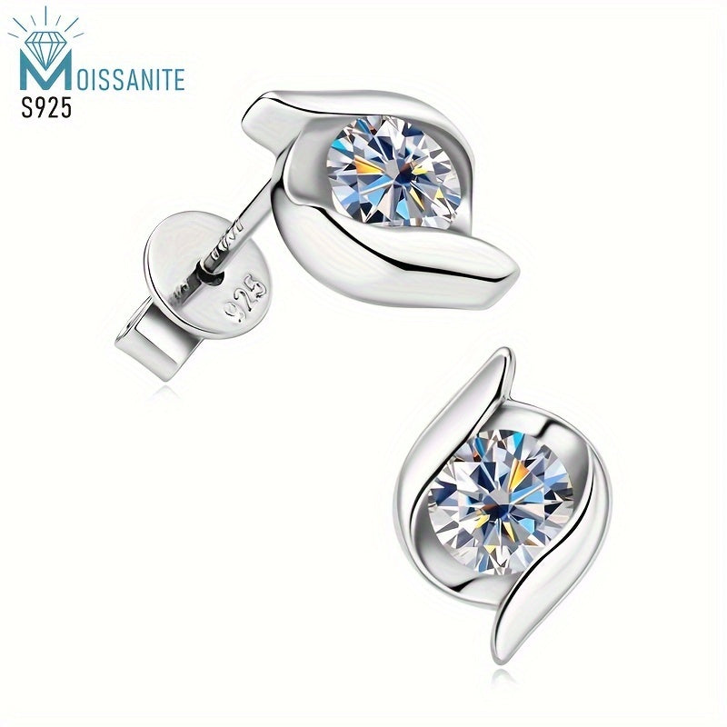 Sterling Silver Moissanite Earrings