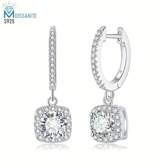 Sterling Silver Moissanite Earrings