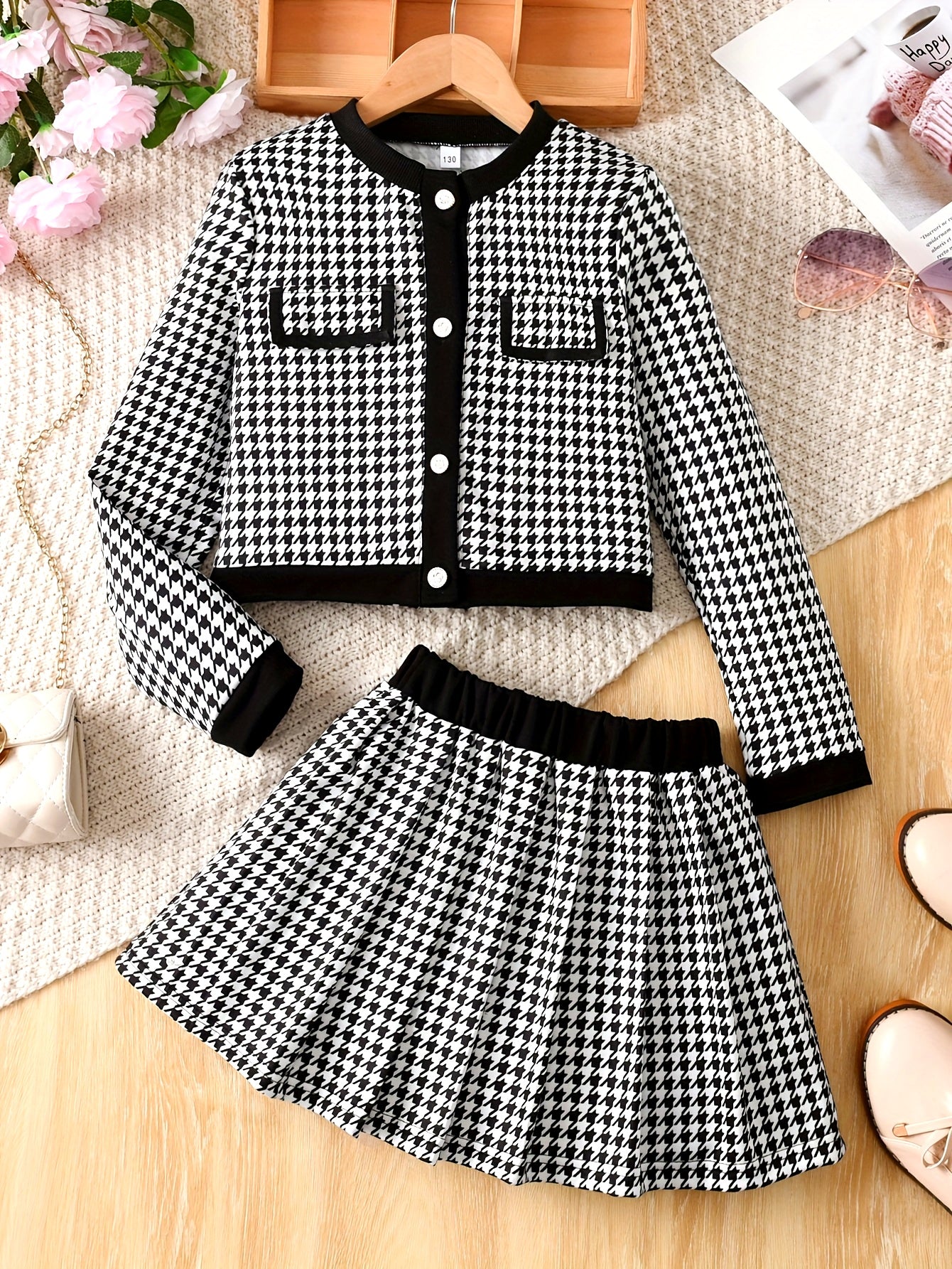 2pcs Girls Fashion Suit Skirt