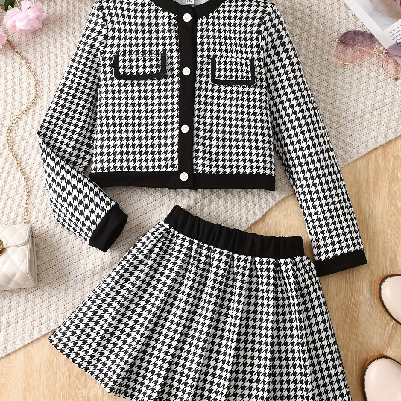 2pcs Girls Fashion Suit Skirt