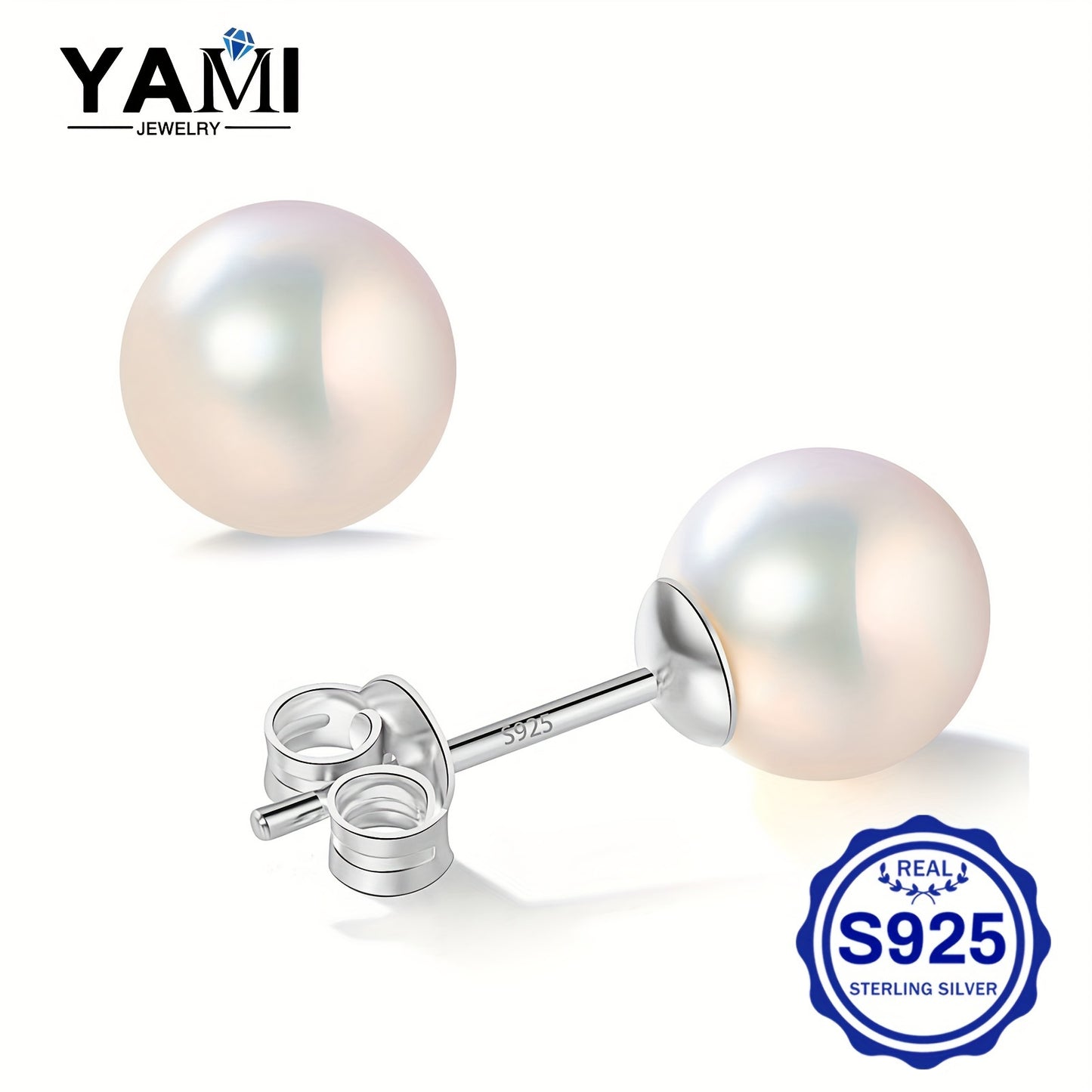 Luxurious 5.5-9.0MM Round Akoya Cultured Pearl Earrings