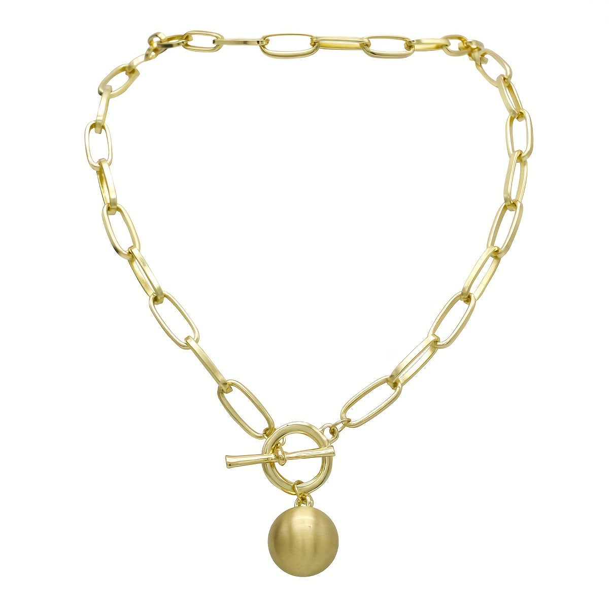 Trendy Golden Thick Chain Necklace For Women