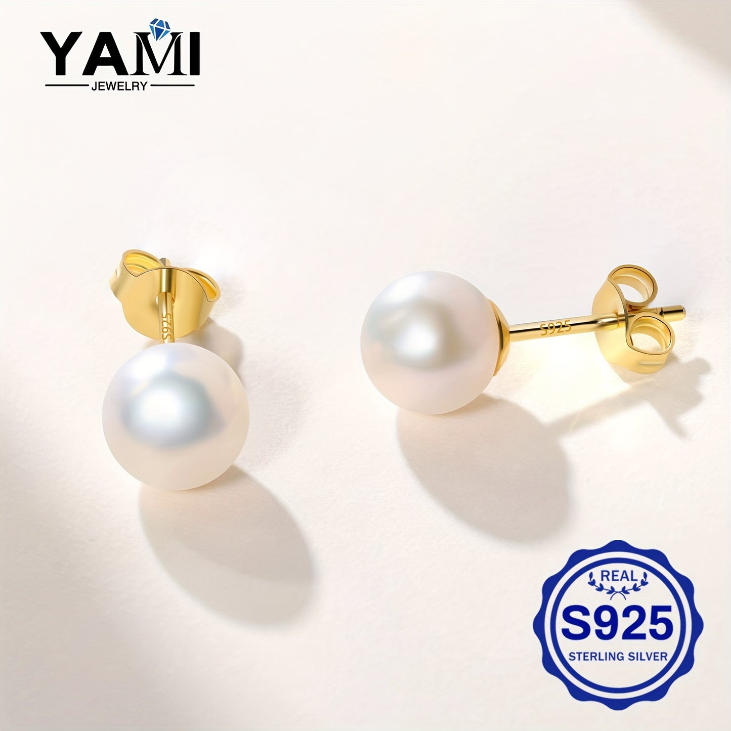 Luxurious 5.5-9.0MM Round Akoya Cultured Pearl Earrings