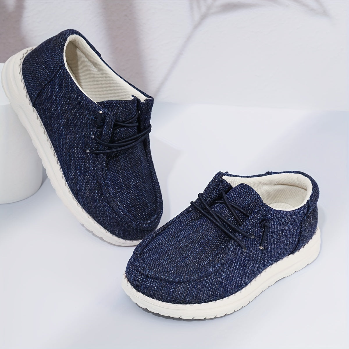 Kids' Comfy Trendy Loafers  Non-Slip, Soft Woven Knit Upper