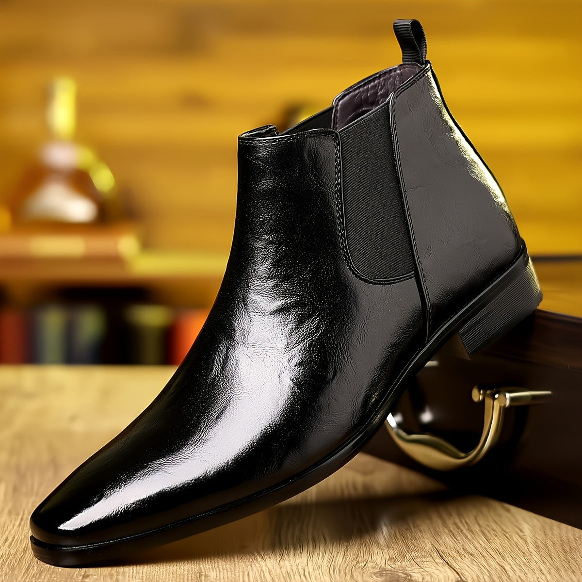 Men's Pointed British Style High Top Shoe Covers