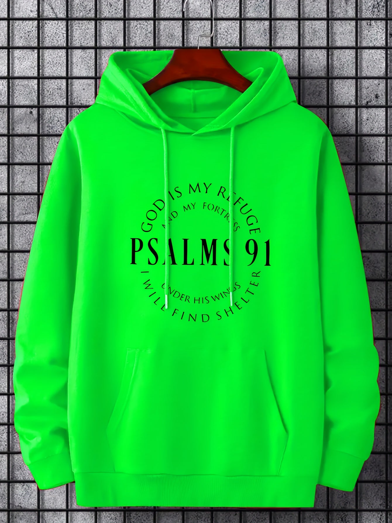 PSALMS 91 Print Hoodies For Men