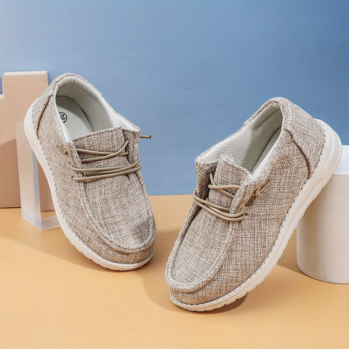 Kids' Comfy Trendy Loafers  Non-Slip, Soft Woven Knit Upper