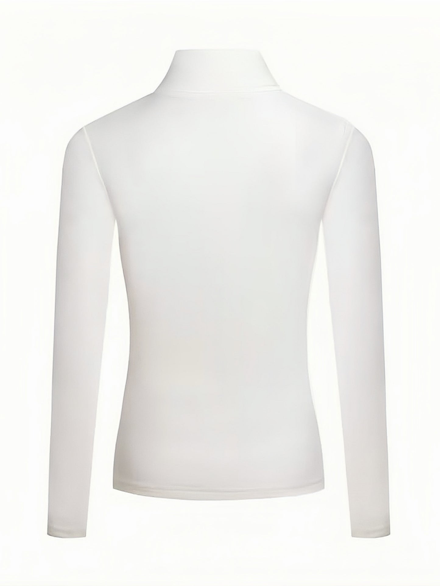 Solid Mock Neck T-Shirt