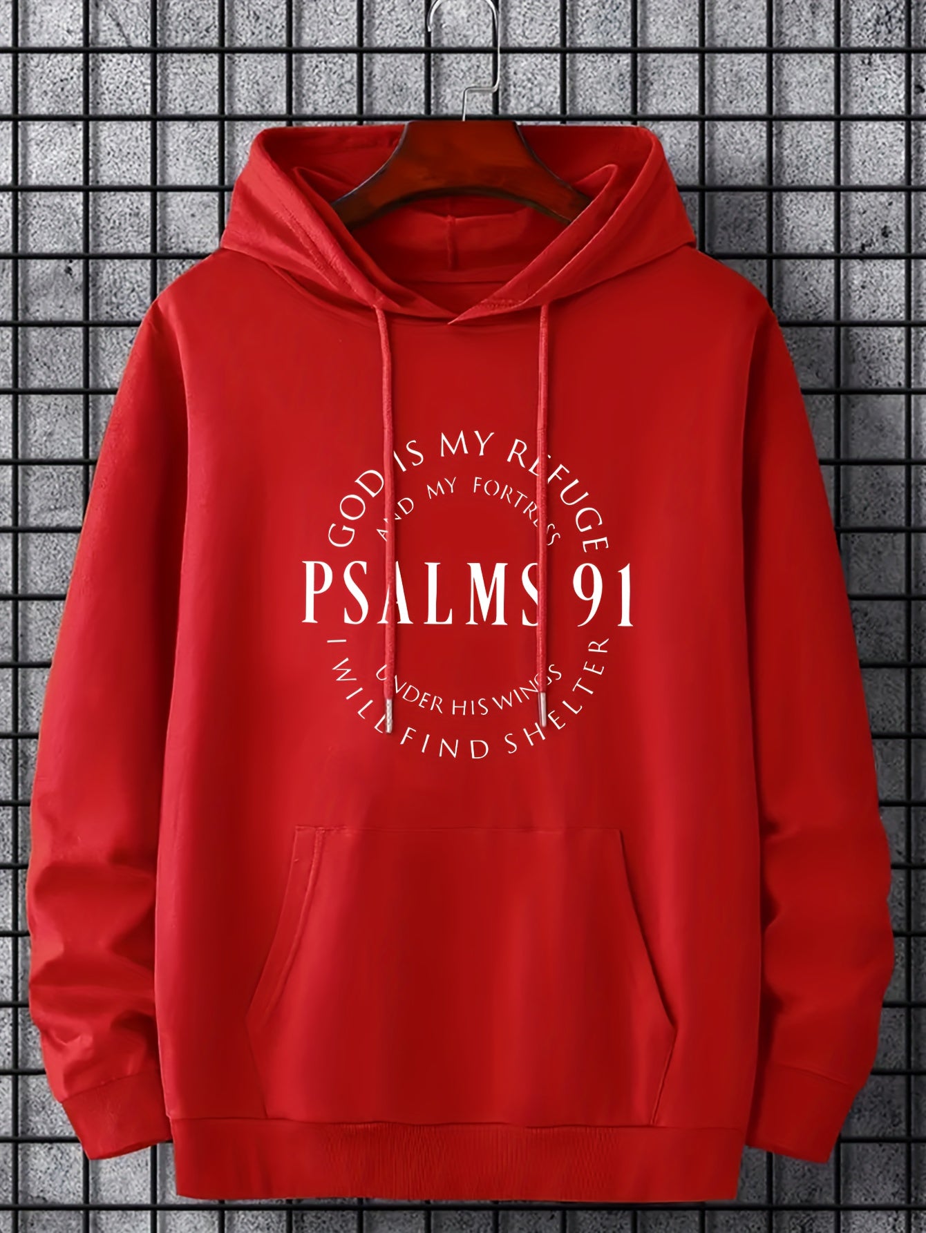 PSALMS 91 Print Hoodies For Men